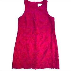 CeCe Dress Women’s 4 Pink Embroidered Flower Sleeveless Shift Dress